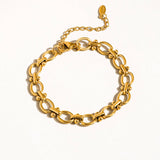 Dawson 18K Gold Non-Tarnish Braided Chain Bracelet