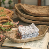 Retro Wooden Boat-Shaped Fruit Platter – Handmade Paulownia Wood Serving Tray