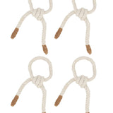 Ivory Knotted Rope Napkin Ring