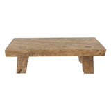 Hazel Footed Stool Mango Wood Farmhouse Riser