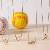 Baseball / Softball Petite Sports Necklace