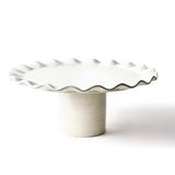 Signature White Ruffle Large 14in Cake Stand