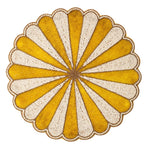 Yellow Floral Beaded Placemat