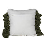 18x18 Hand Woven Charlene Pillow Green