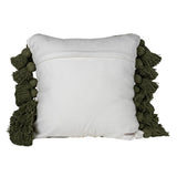 18x18 Hand Woven Charlene Pillow Green