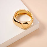 Wide Wavy Cuff Bracelet