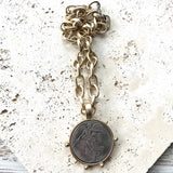 Medallion French Angel coin necklace boutique  jewelry