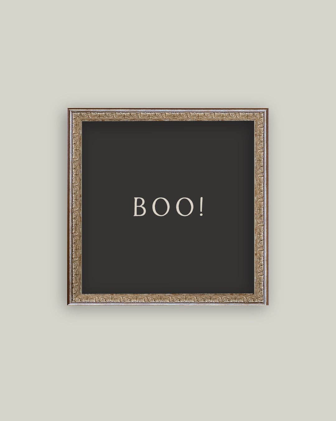 Boo Antique Framed Antique Art