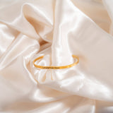 18K Gold PVD Stainless Steel Let your Light Shine Bracelet