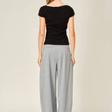 STRIPE CLASSIC BARREL PANTS