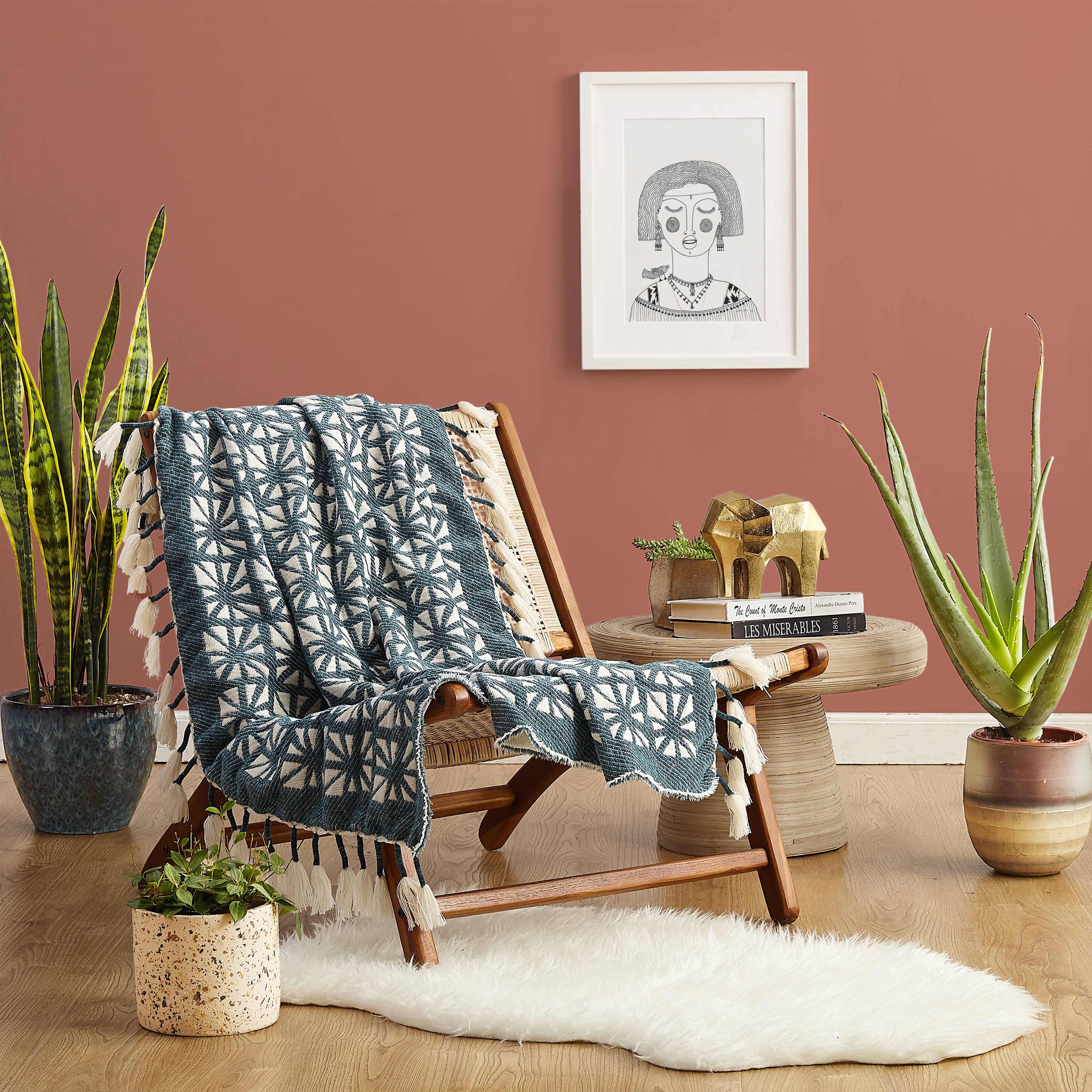 Planetarium Throw Blanket by Justina Blakeney