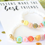 Big sis Lil sis best friends MAMA bracelet birthday gift