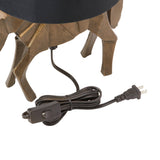 17.75"H Gold Origami Horse Base Table Lamp with Drum Shade