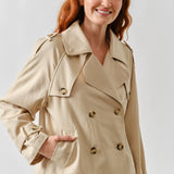 HALF TRENCH DOUBLE BUTTON JACKET