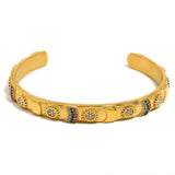 Tarot Style 18K Gold Plated S.Steel Cuff Bangle - FGS/MS