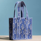 Quilted Floral Pattern Tote Bag