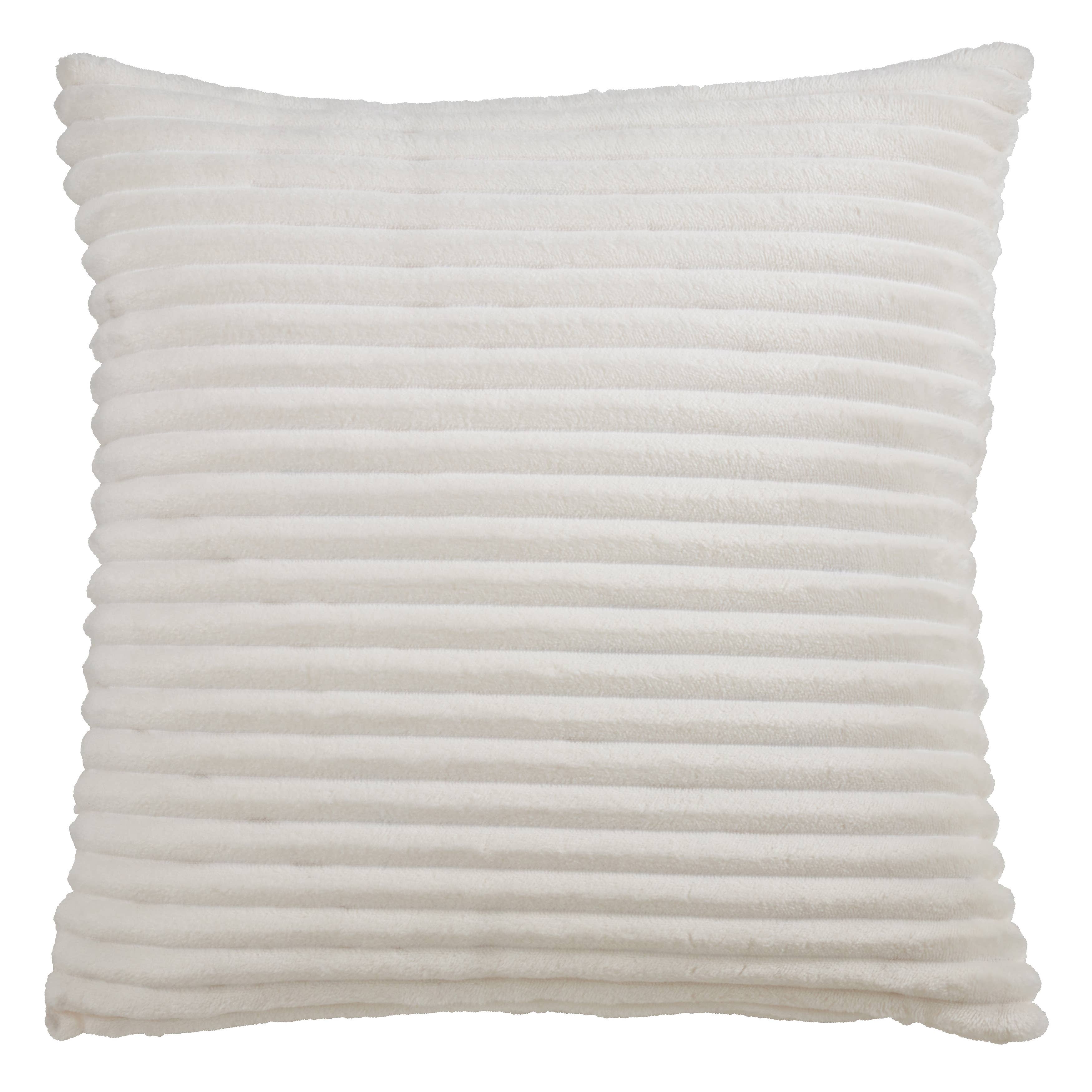 Faux Rabbit Fur Throw Pillow