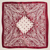 Abstract Pattern Printed Square Silky Satin Scarf