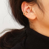 Lucas 18K Gold Non-Tarnish Braided Ear Cuff