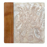 Ivory Resin & Wood Cheese Board