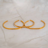 18K Gold PVD You Got This Engraved Bangle Bracelet