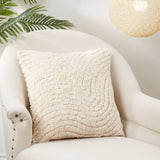 Wavy Bliss Tufted Throw Pillow