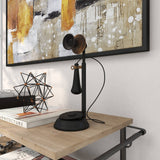 Vintage Black Metal Sculpture - Antique Home Accent