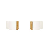 Wren Set of 2 Arched Cloud Bookends White Wood