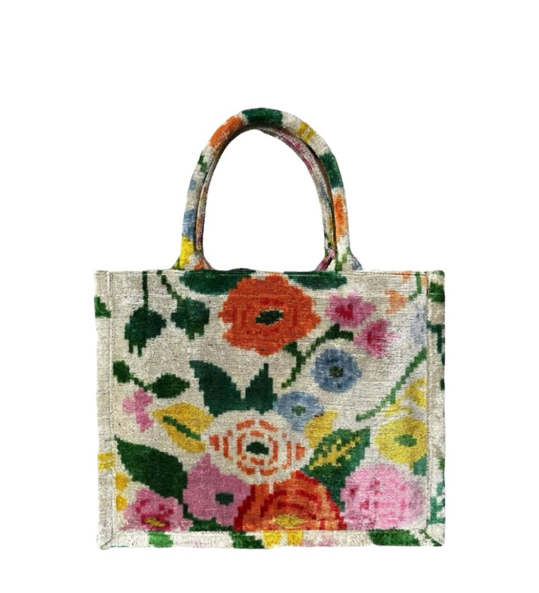 Silk Velvet Ikat Large Tote