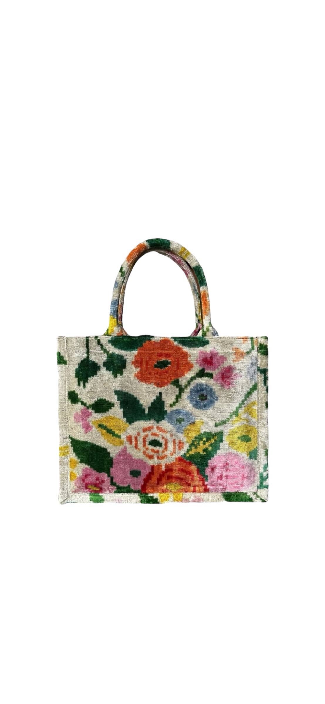 Silk Velvet Ikat Large Tote