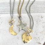 Star moon heart mixed meta necklaces no tarnish jewelry 2025