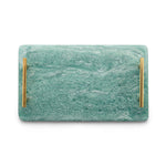 Blue Resin Serving Board with Handles