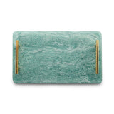 Blue Resin Serving Board with Handles
