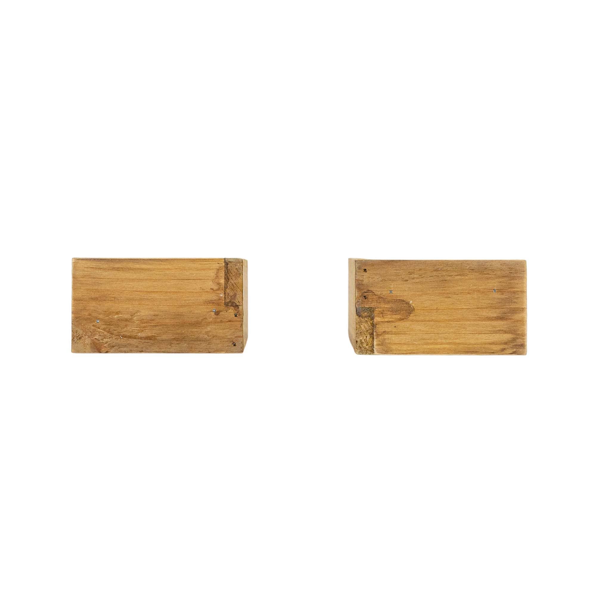 Wren Set of 2 Arched Cloud Bookends White Wood