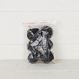 6 Black velvet 2in pumpkins w.golden stem