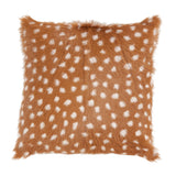 Deer Spot Goat Fur Pillow