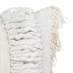Gabriella Textured Yarn White 14x22 Hand Woven Filled Pillow