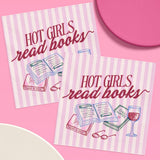 Hot Girls Book Club Napkins | book party, bookish