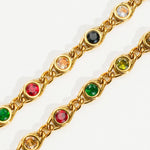 Alba Colored Cubic Zirconia Necklace, Bracelet