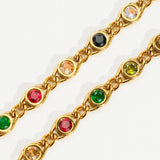Alba Colored Cubic Zirconia Necklace, Bracelet