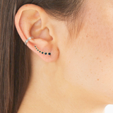 Classic Black Climber Earrings