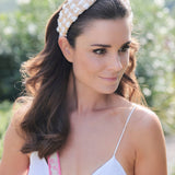 TUFTED STRAW KNOTTED HEABDAND