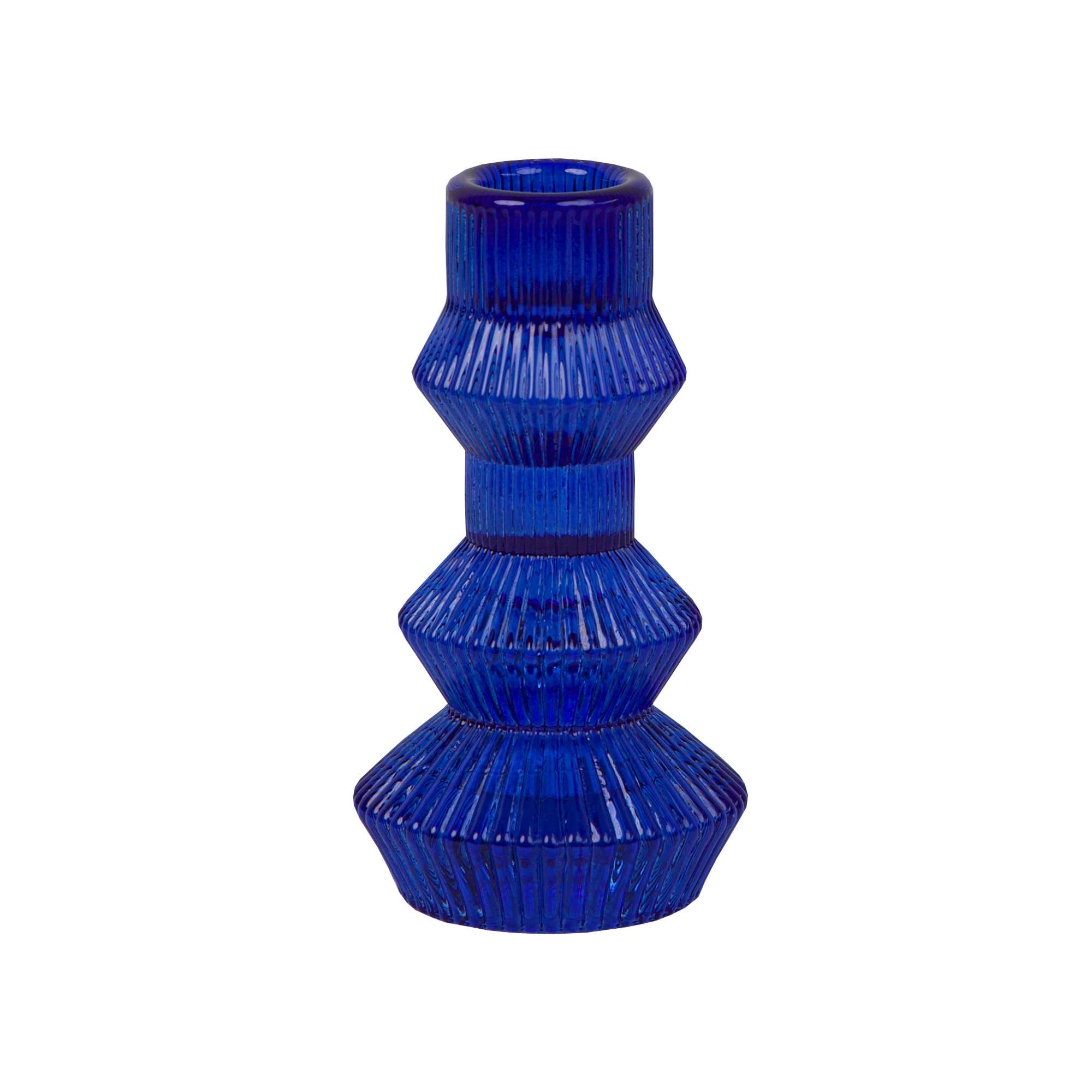Cobalt Blue Glass Candlestick Holder | Home Décor |