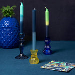 Cobalt Blue Glass Candlestick Holder | Home Décor |