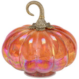 Lighted Glass Pumpkin