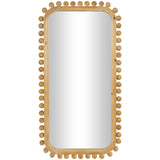 Modern Brown Wood Wall Mirror