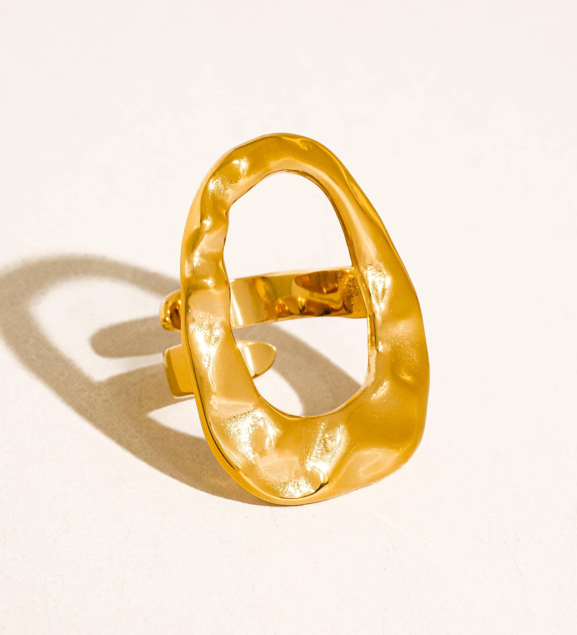18K Gold Non-Tarnish Statement Rings