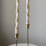 Twisted Taper Soy Wax Candle Set Of 2 For Dining