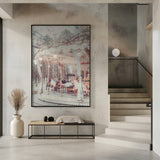 "Paris Carousel III" Framed Textured Wall Art