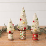 Vintage Spool Christmas Trees (Set Of 03)